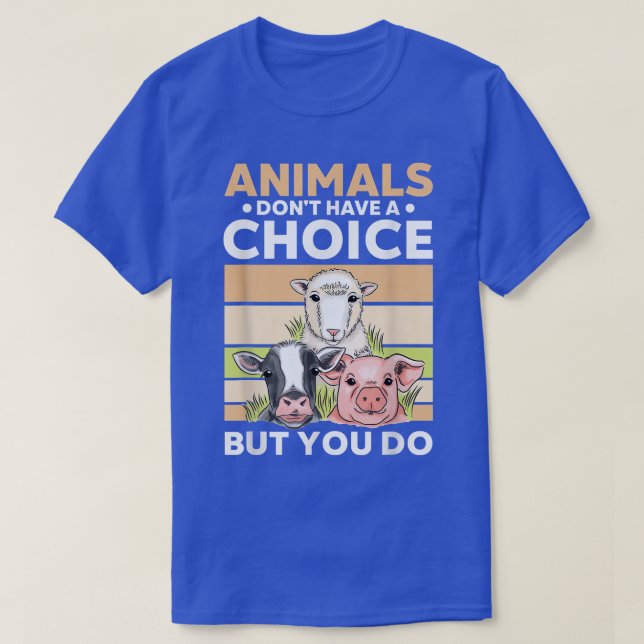 Camiseta Animales sin opción Protestas Vegetarias Vegetaria (Diseño del anverso)