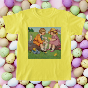 Camiseta Animales Tiernos de Pascua Vintage