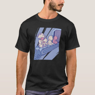 Camiseta Animales tristes en la comida vegetal vegana en un
