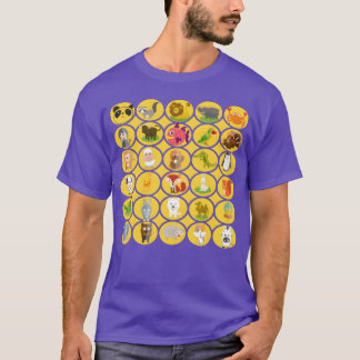 Camiseta Animales zoo estampado Aprende animales todos los