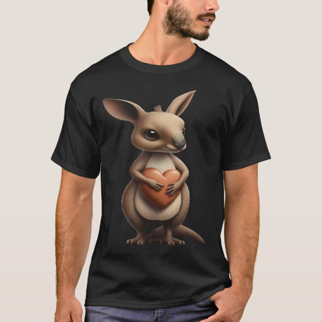 Camiseta Animales zoológicos para niños cutan canguro Austr (Anverso)
