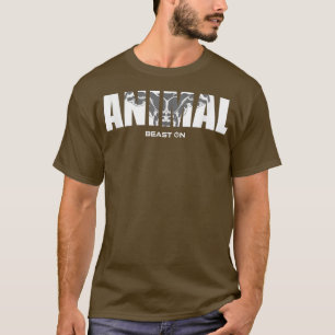 Camiseta ANIMALMuscles Beast On Gym Motivation Fitness Sayi