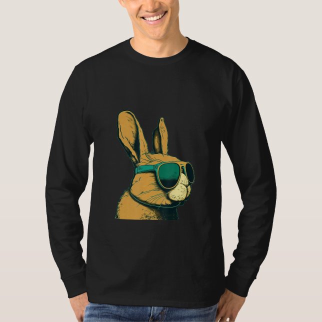 Camiseta Animals Graphic  Bunny Wearing Sunglasses (Anverso)