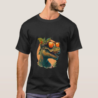 Camiseta Animals Graphic  rex Dinosaur Wearing Sunglasses 5