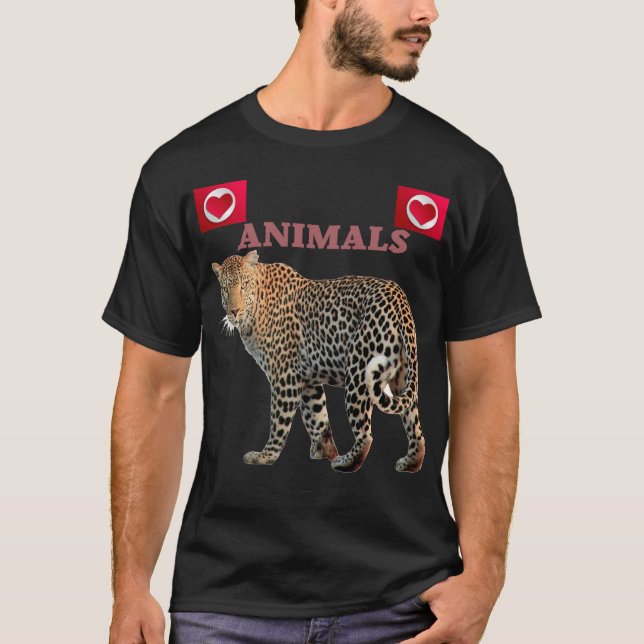 Camiseta Animals I love You,Pets Retro Wild Novelty (Anverso)