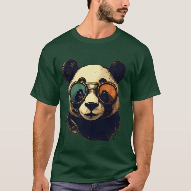 Camiseta Animals Panda Wearing Sunglasses (Anverso)