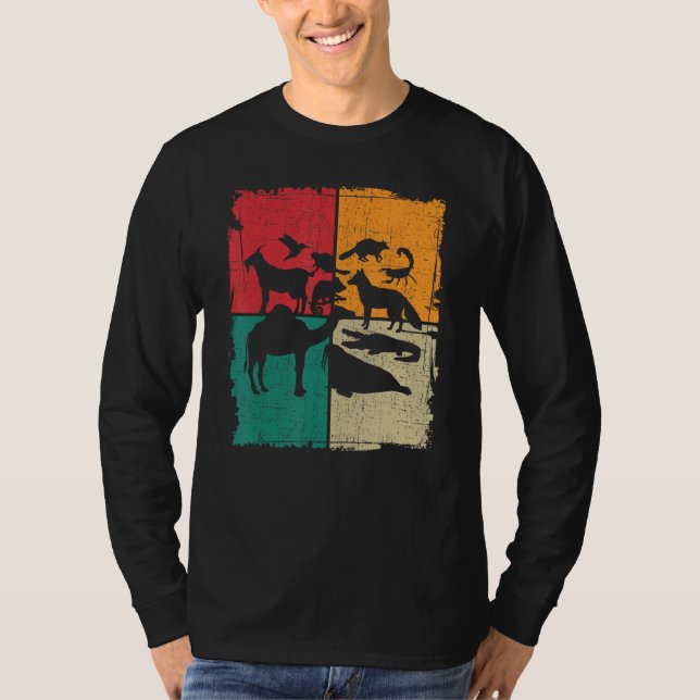 Camiseta Animals Retro Vintage 70s 80s Style (Anverso)