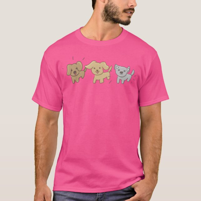 Camiseta Animals symbols three dogs dog gift (Anverso)