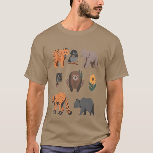Camiseta Animals that do not deserve to go etinct girl (Anverso)