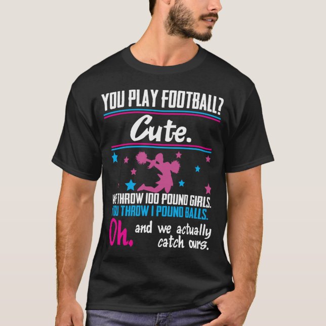Camiseta Animando el regalo usted juega al fútbol que es (Anverso)