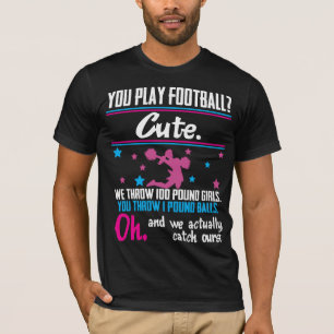Camiseta Animando el regalo usted juega al fútbol que es