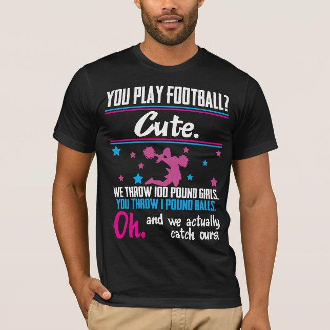 Camiseta Animando el regalo usted juega al fútbol que es (Anverso)