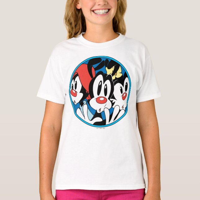 Camiseta Animaniacs | Gráfico circular de hermanos Warner (Anverso)