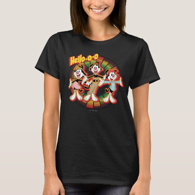 Camiseta Animaniacs | Gráfico de ecualizador de retro de He (Anverso)