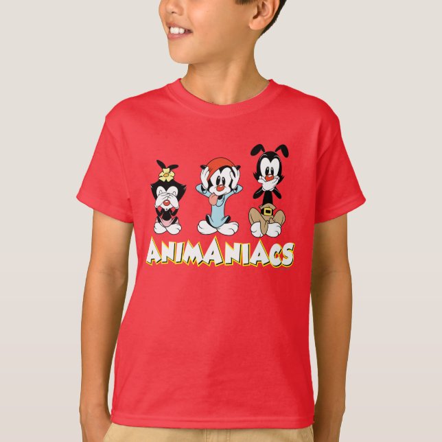 Camiseta Animaniacs | Gráfico de Warner Siblings "No Evil" (Anverso)