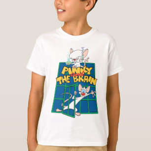 Camiseta Animaniacs   Pinky y el gráfico de la jaula del ce