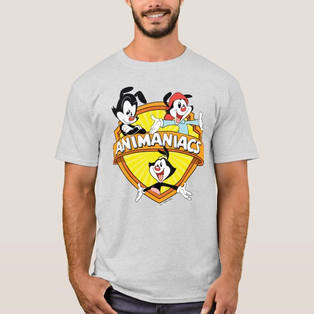 Camiseta Animaniacs | Warner Brothers & Sister WB Shield (Anverso)