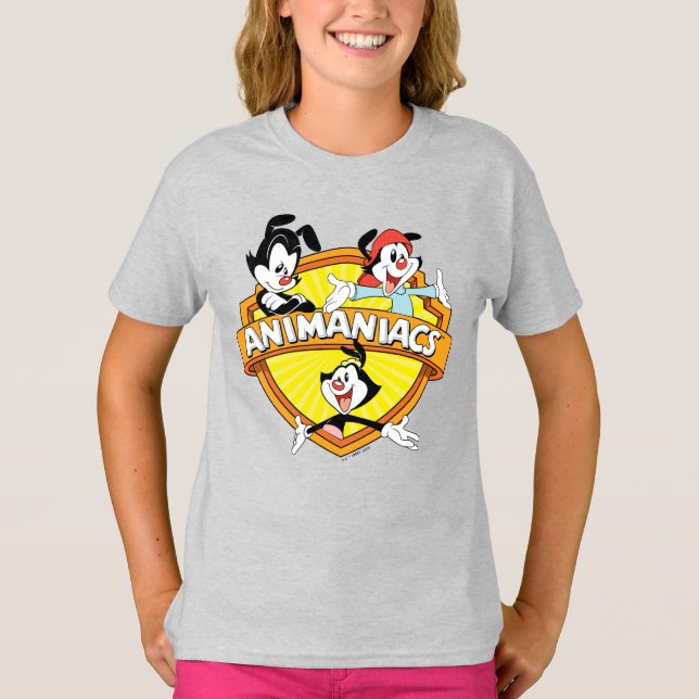 Camiseta Animaniacs | Warner Brothers & Sister WB Shield (Anverso)