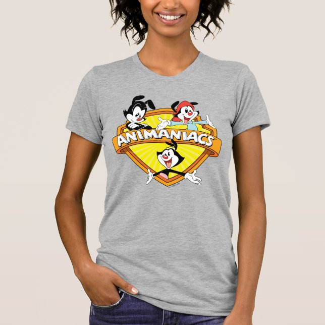 Camiseta Animaniacs | Warner Brothers & Sister WB Shield (Anverso)