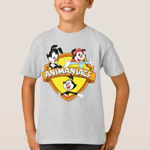 Camiseta Animaniacs Warner Brothers & Sister WB Shield