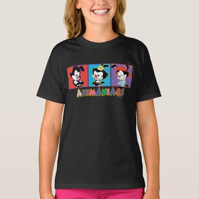Camiseta Animaniacs | Yakko, Dot, & Wakko Panel Graphic (Anverso)