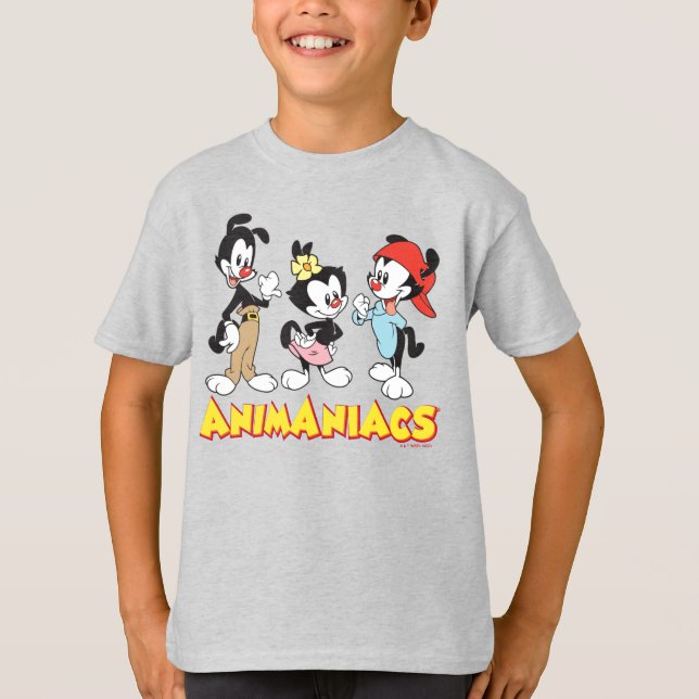 Camiseta Animaniacs | Yakko, Dot y Wakko Standing (Anverso)
