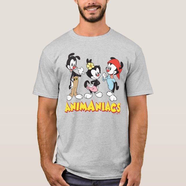Camiseta Animaniacs | Yakko, Dot y Wakko Standing (Anverso)