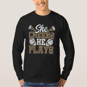 Camiseta Animar a la madre de fútbol Patrón de leopardo Fút