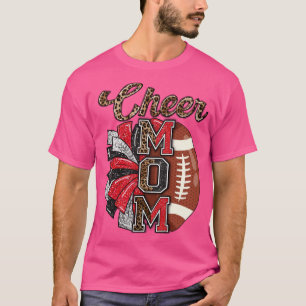 Camiseta Animar a mamá Letras de leopardo de cimarrones ani