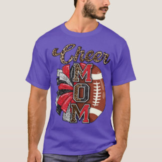 Camiseta Animar a mamá Letras de leopardo de cimarrones ani