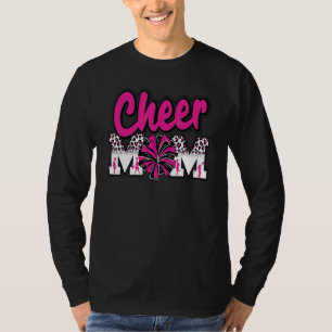 Camiseta Animar a Mamá Rosa Caliente Letras Leopardo Negro