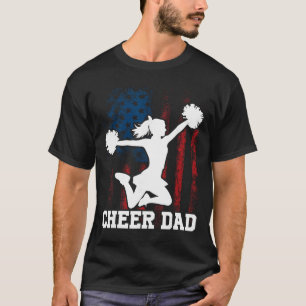 Camiseta Animar Papá Bandera Americana Animadora Rebelde An