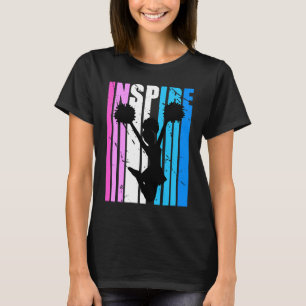 Camiseta Animar Porristas Rosa Azul Color Inspirador