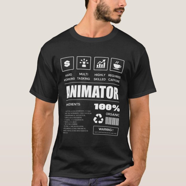 Camiseta Animator Ingredients (Anverso)