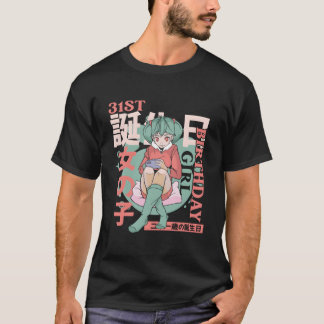 Camiseta Anime 31 Cumpleaños 31 Kawaii