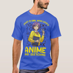 Camiseta Anime Art For Women Adolescente Chica Anime Merch 