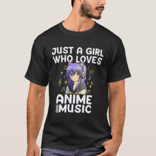 Camiseta Anime Art For Women Adolescentes Chicas Anime Merc