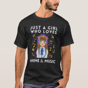 Camiseta Anime Art For Women Adolescentes Chicas Anime Merc