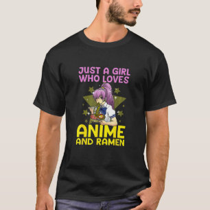 Camiseta Anime Art For Women Adolescentes Chicas Anime Merc