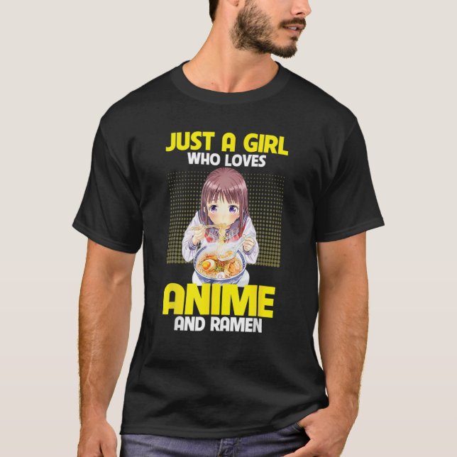 Camiseta Anime Art For Women Teen Girls Anime Merch Ramen A (Anverso)