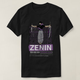 Camiseta Anime asesino de hechiceros toji fushiguro Black