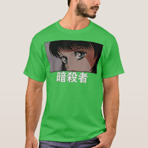 Camiseta Anime Assassin Chica Japón inmoralmente estético j