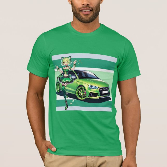 Camiseta Anime Audi RS3 (Anverso)