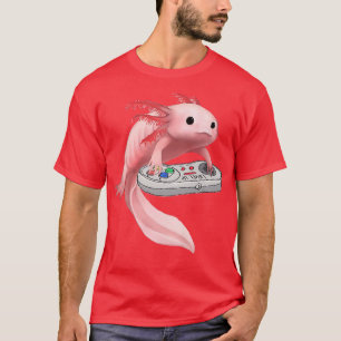 Camiseta Anime Axolotl Waifu Que Ama A Anime Ramen Y Sketc