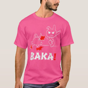 Camiseta Anime Baka Rabino gracioso gráfico del Manga japon