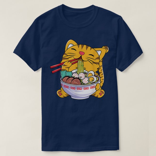 Camiseta Anime Bowl Kawaii Neko japonés de gato lindo (Diseño del anverso)
