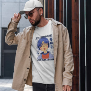 Camiseta Anime Boy Con Auriculares