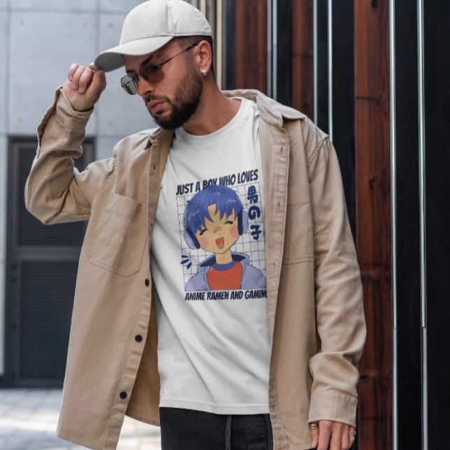 Camiseta Anime Boy Con Auriculares (Subido por el creador)