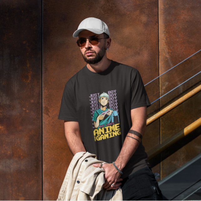 Camiseta Anime Boy Jugando Videojuegos (Subido por el creador)