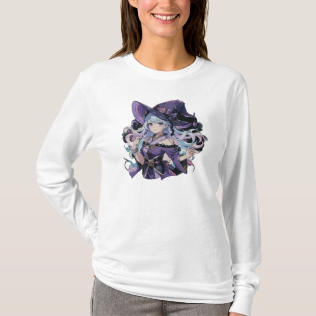 Camiseta Anime/Bruja/Halloween (Anverso)